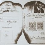 Carlos Gardel (reste de son passeport après l'accident de medellin)