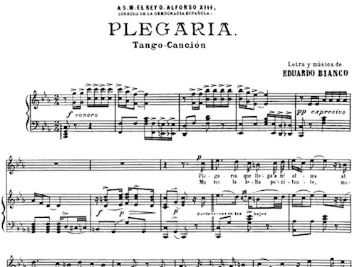 Plegaria : Le Tango de la mort par Eduardo Bianco